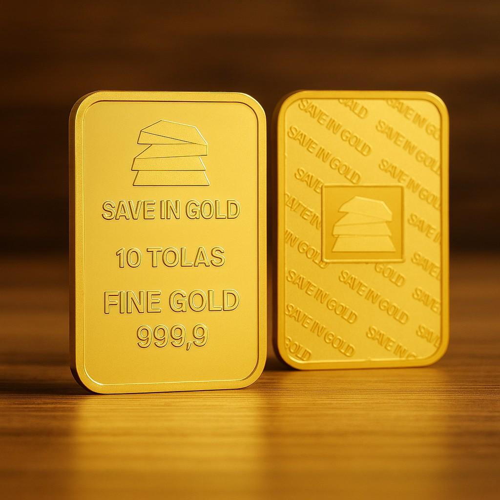 10 Tolas Gold Bar (Save in Gold)