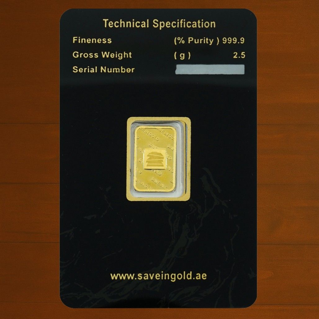 2.5 Grams Gold Bar (Save in Gold)
