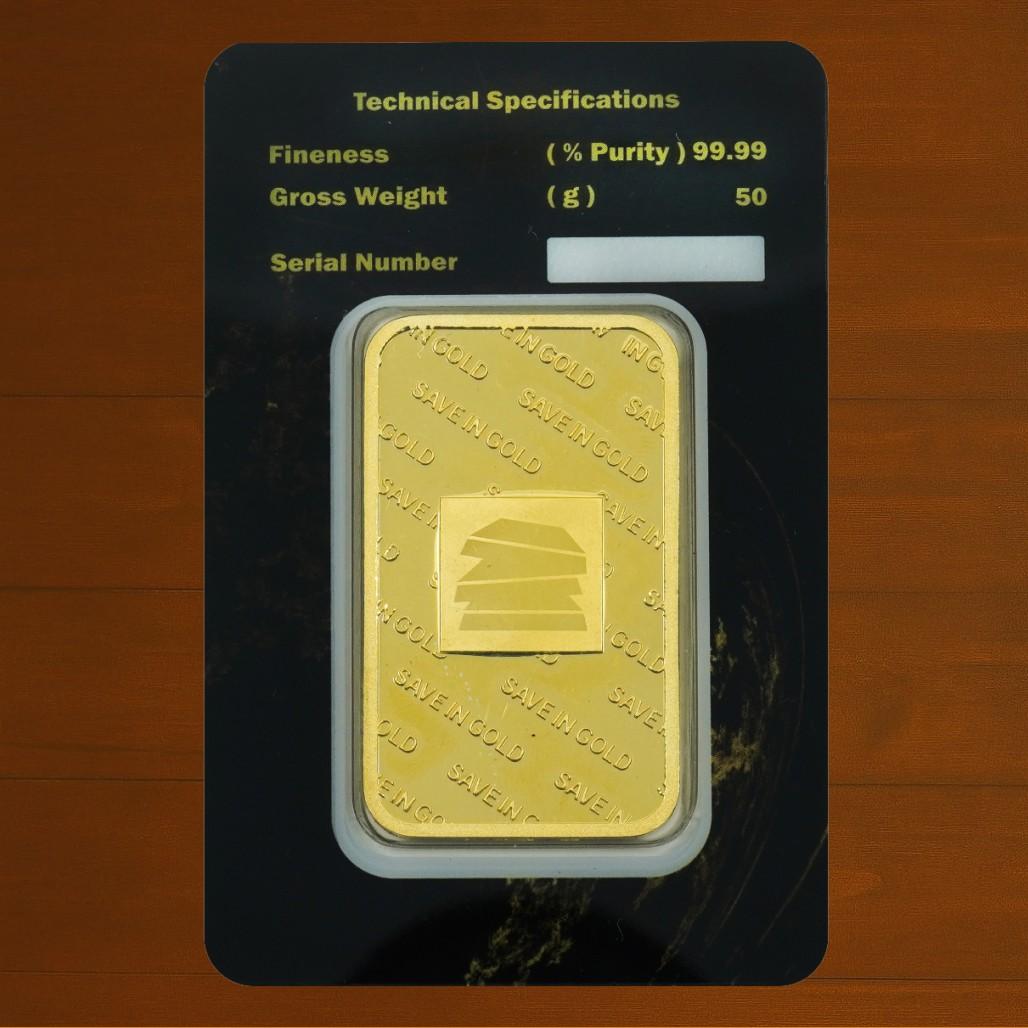 50 Grams Gold Bar (Save in Gold)