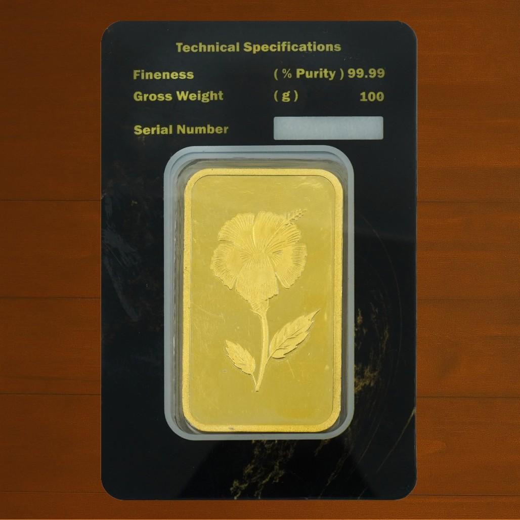 100 Grams Gold Bar
