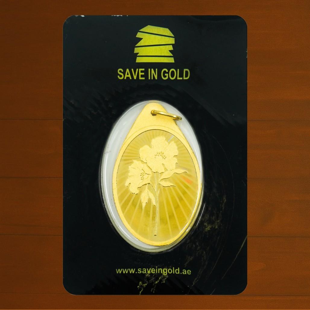 1/2 Troy Elegant Flower Pendant