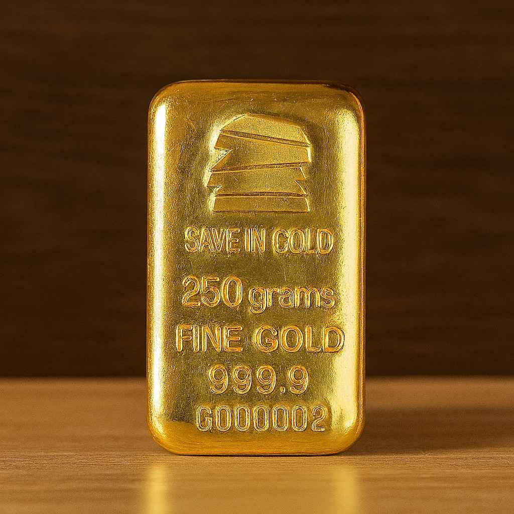 Save in Gold - 250 Grams Gold Bar