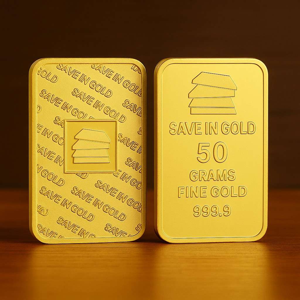Save in Gold - 50 Grams Gold Bar